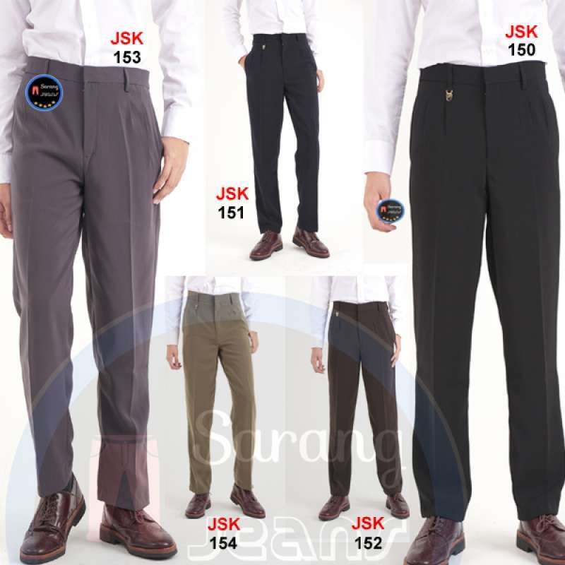 Jual Size 28 38 Celana Kerja Celana Kantor Pria Celana Kerja Pria Kuliah Formal Bahan Katun Jsk Murah Mei 2021 Blibli