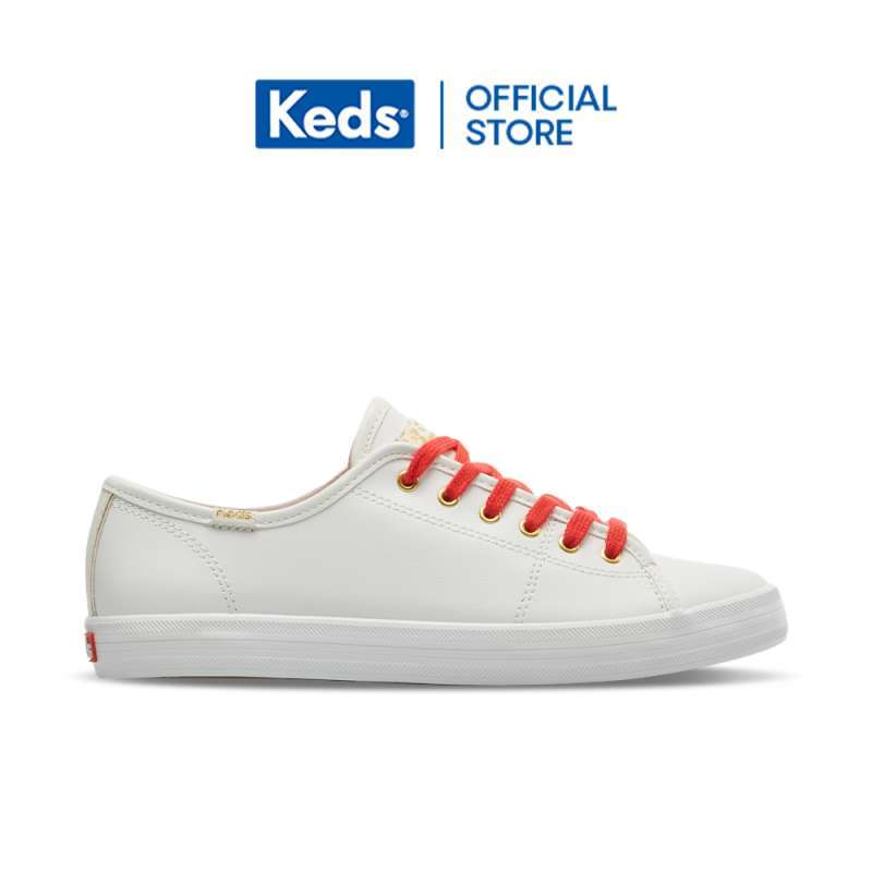 Women's kickstart leather best sale keds