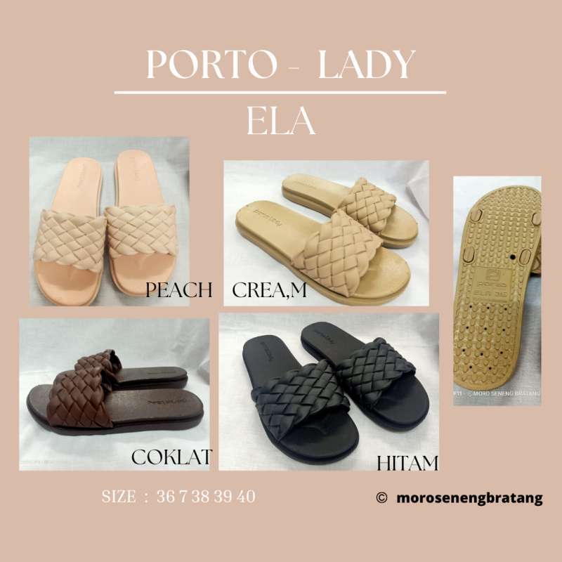 PORTO LADY STF 020 sandal jepit wanita karet size 37 38 39 40 41