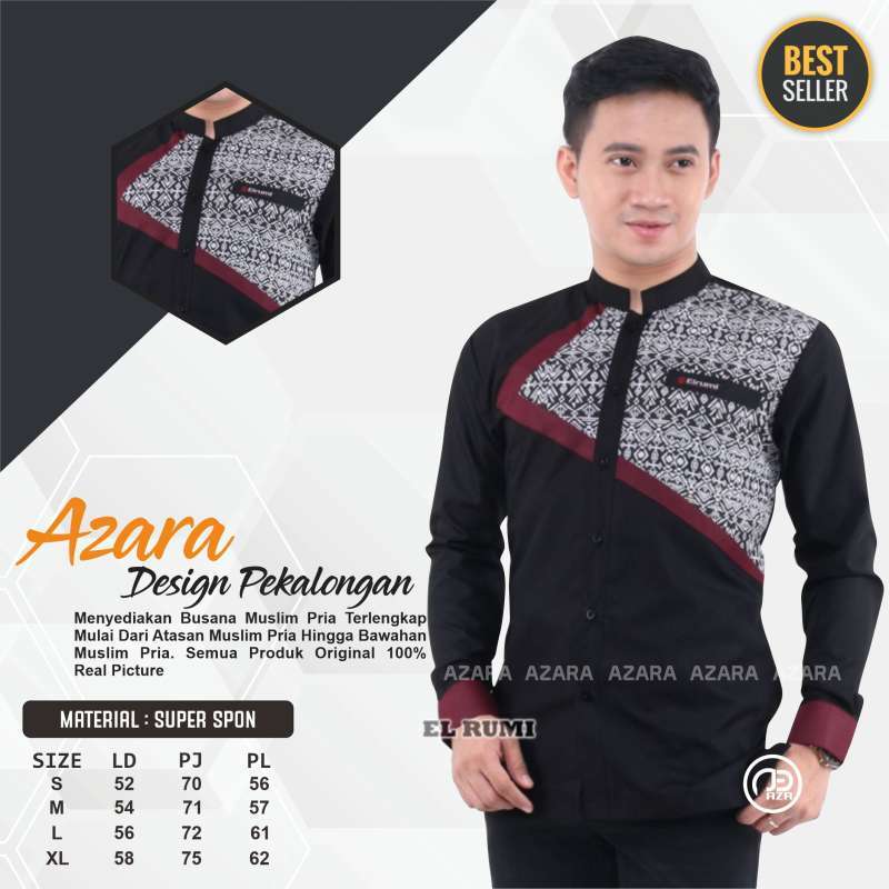 Baju Koko Batik Lengan Panjang Baju Koko Batik Pria Kemeja Batik Pria Koko Batik Pria Busana Muslim Pria Kombinasi Batik Koko Batik Elrumi Terbaru Terbaru Agustus 2021 Harga Murah Kualitas Terjamin Blibli