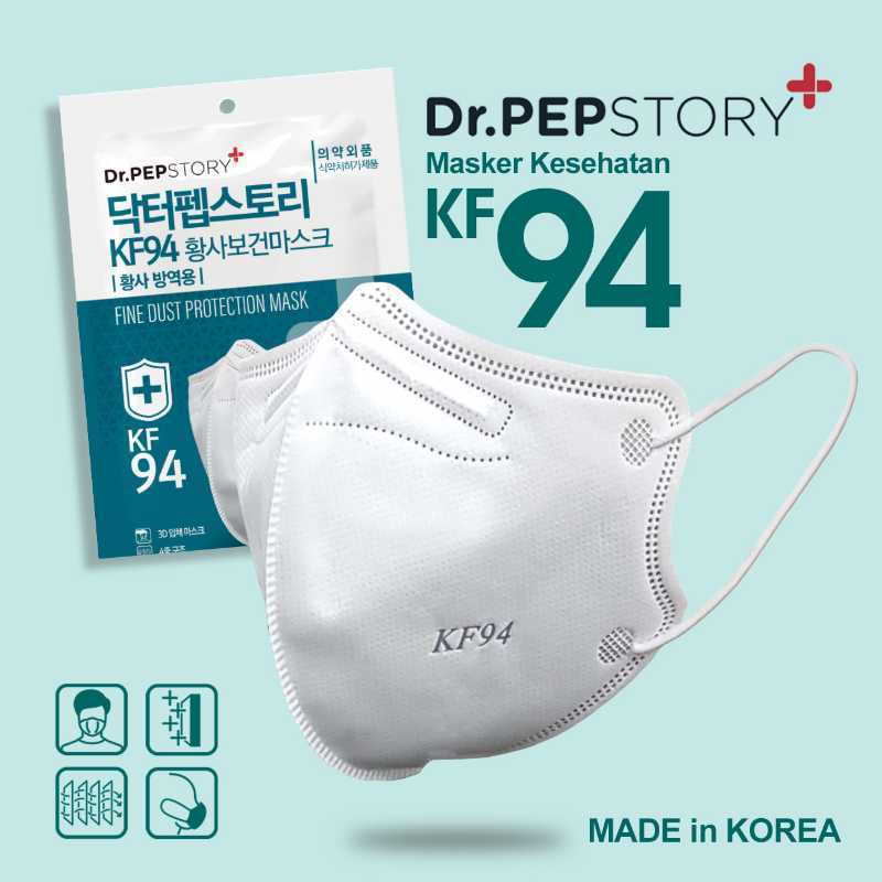 jual masker kf94 korea dr pepstory fine yellow dust protecting mask by neohaus 1 pcs murah mei 2021 blibli