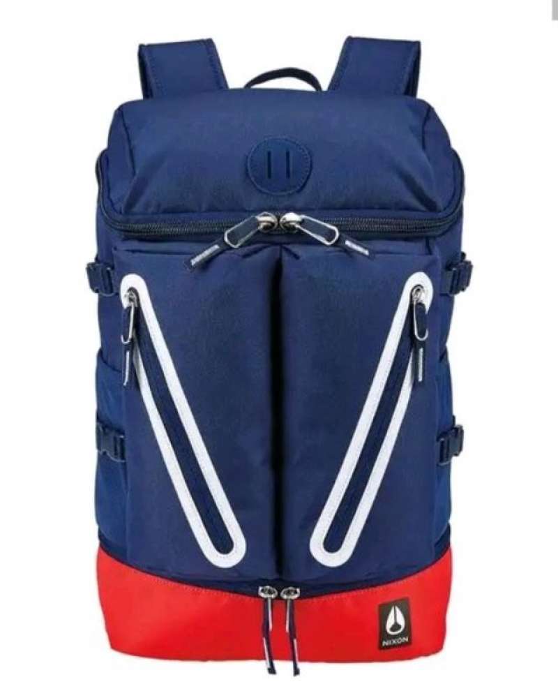 Promo TAS RANSEL PRIA NIXON BACKPACK C2821083 SCRIPPS II RED WHITE