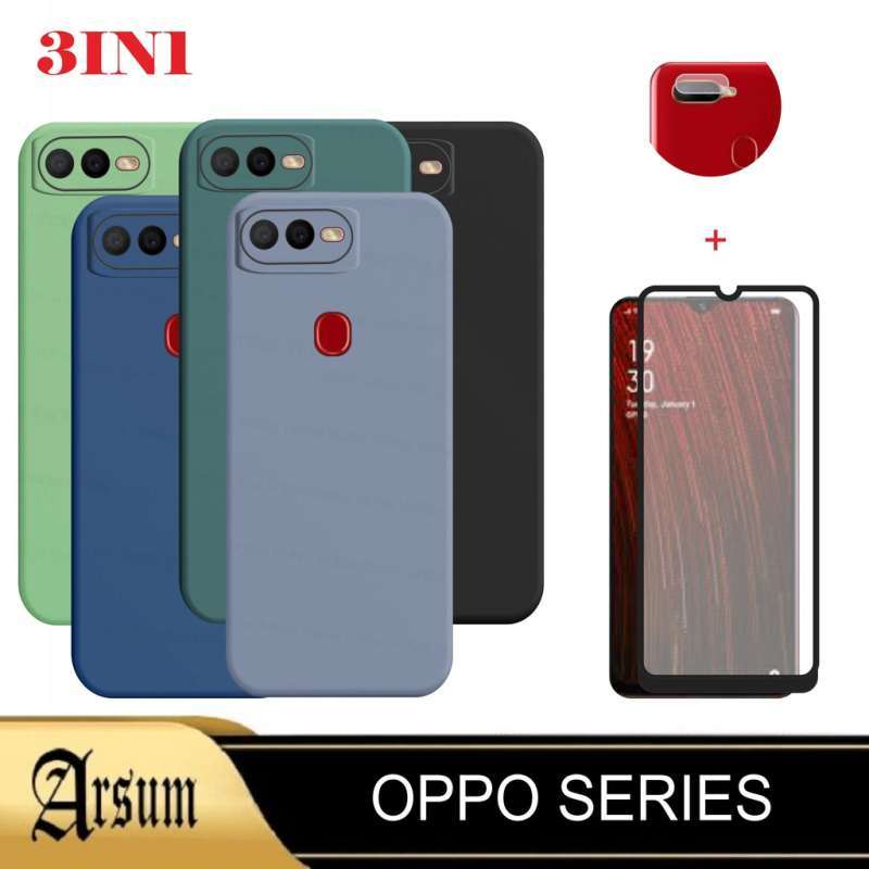 Jual Promo Paket 3in1 Case OPPO A5s A12 A11k F9 F9 Pro A7 A7x - Main Image