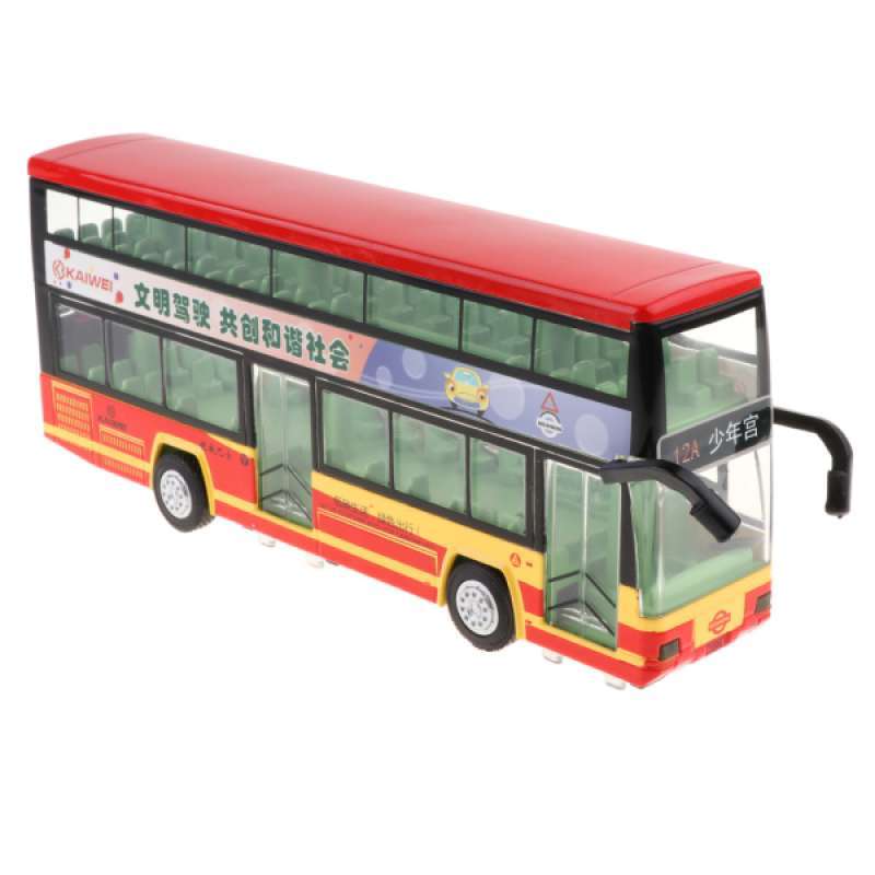 with Lights and Sounds Double Decker Bus Toy Kids Adults Birthday Gifts 