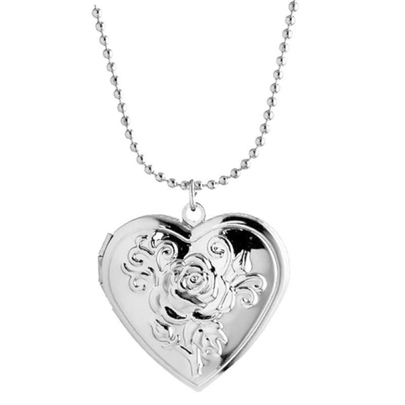 Retro Rose Heart Pet Locket Pendant 