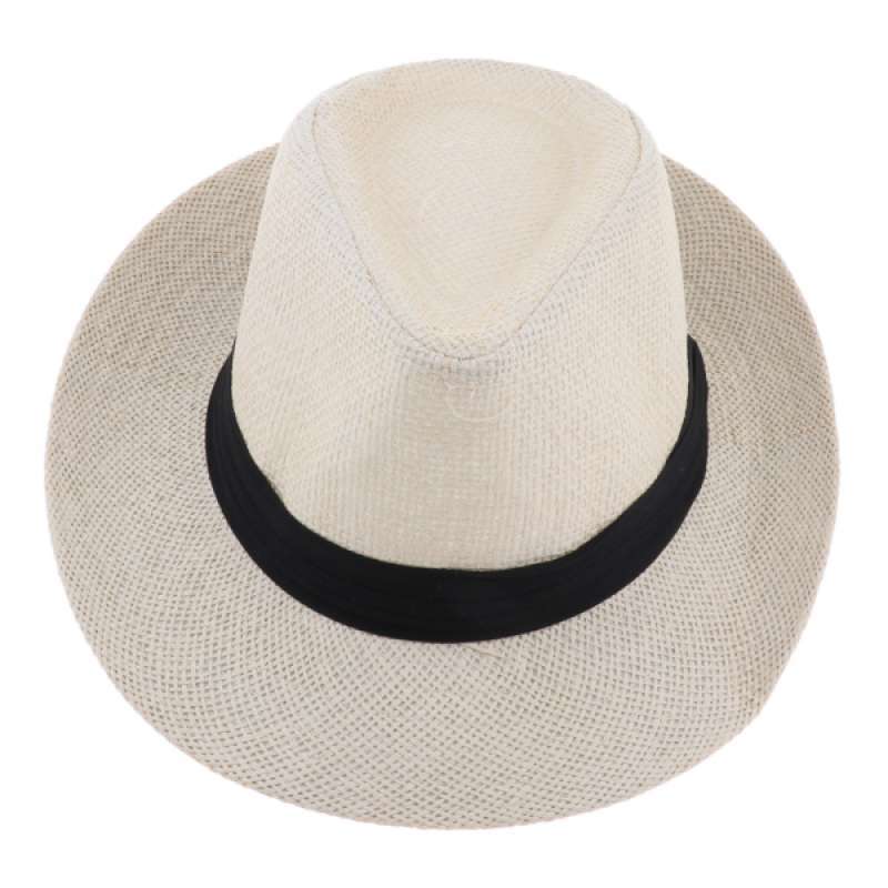 Promo Wide Brim Sun Straw Hat Panama 