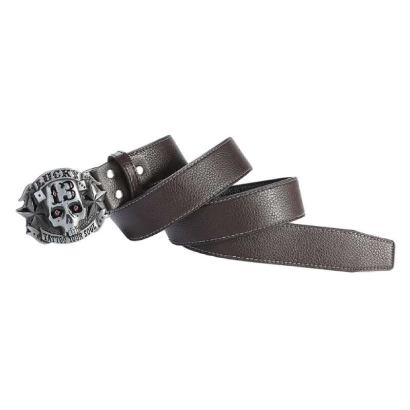 Fashion Skull Head Leather Belt 