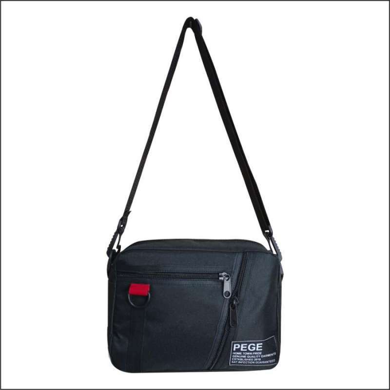 Tas Selempang Bahu PEGE Sling Bag Pria Model Polos Kasual PG 8932