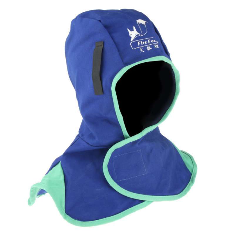 Welder Welding Helmet Protective Hood Neck Protection Flame Retardant Blue 