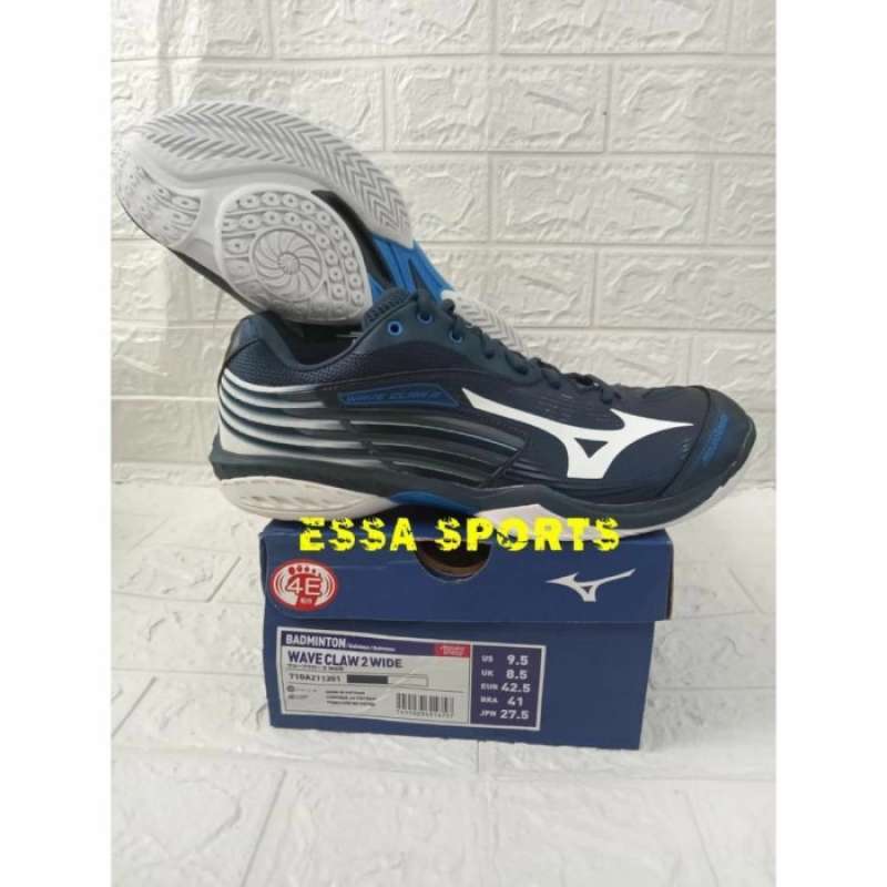 Jual SEPATU MIZUNO WAVE CLAW 2 WIDE NAVY WHITE JP CODE ORIGINAL di