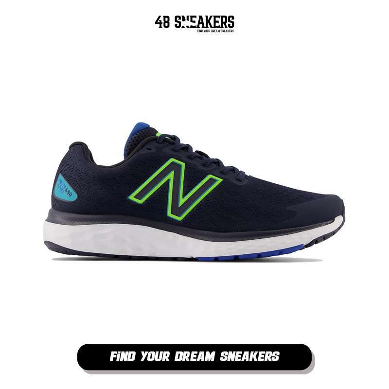 New balance 680 navy blue hot sale