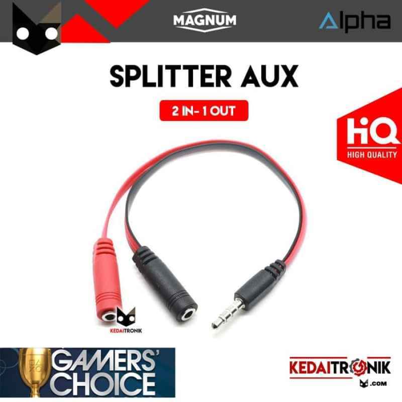 Jual Gold Jack Converter Audio Splitter 