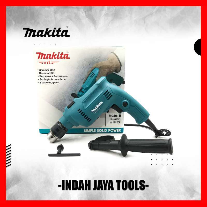 MAKITA M0801B Mesin Bor Beton 13 mm Bor Besi Kayu Tembok Listrik