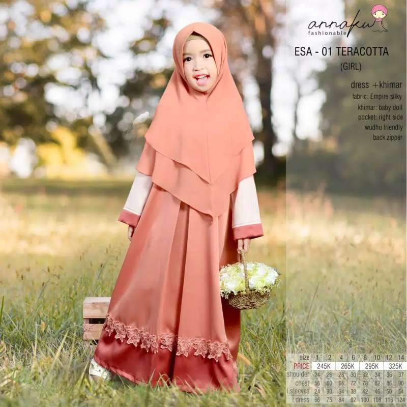 Jual Gamis Muslim Anak Modern Polos Endomoda Esa 01 Online April 2021 Blibli