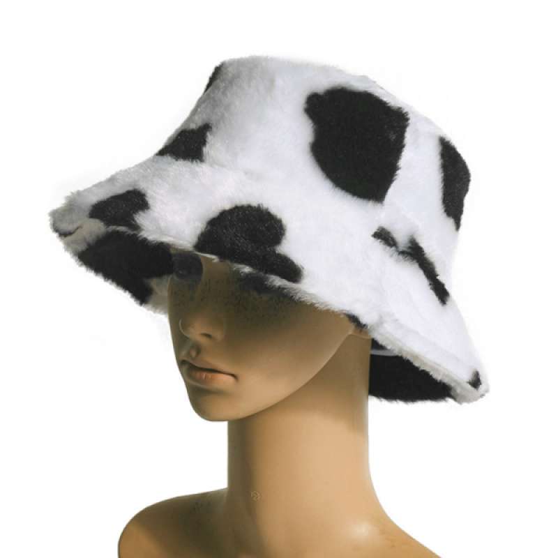 Promo Winter Fluffy Plush Bucket Hat 