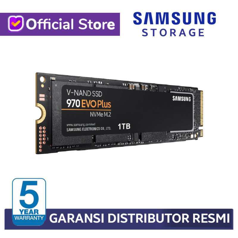 samsung ssd 970 evo plus nvme pcie 2280 3500mbps high speed internal ssd 250gb 500gb 1tb 2tb garnasi resmi 5th