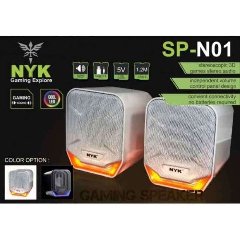 Jual Speaker Gaming Nyk Sp N01 Speaker Aktif Pc Laptop Nyk 3 5mm Usb Online Februari 2021 Blibli