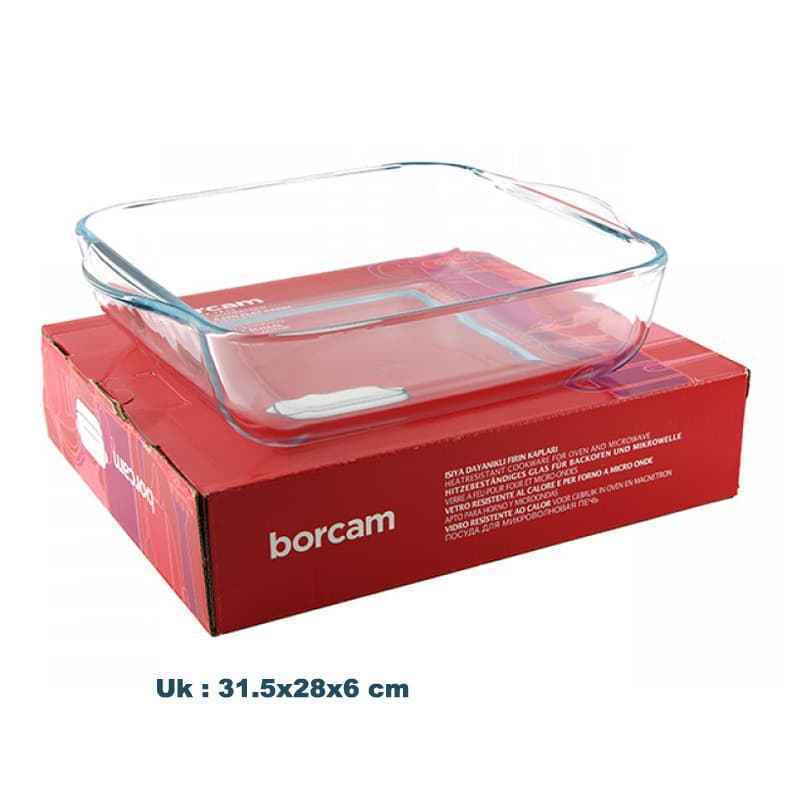 Jual Pasabahce Borcam Tray Square W Handles 3 2 L Pcs Online Desember 2020 Blibli