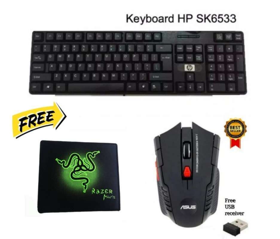 Jual Paket Keyboard Hp Mouse Asus Gaming Wireless Mousepad Razer Online November 2020 Blibli Com