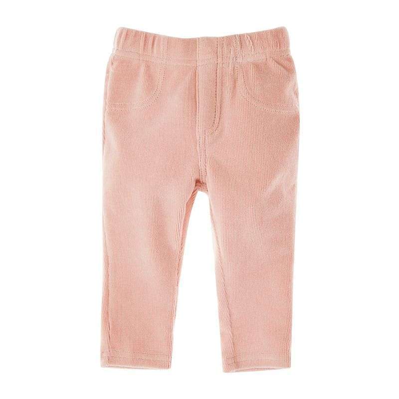 Mothercare Pink Ribbed Velour Jeggings 