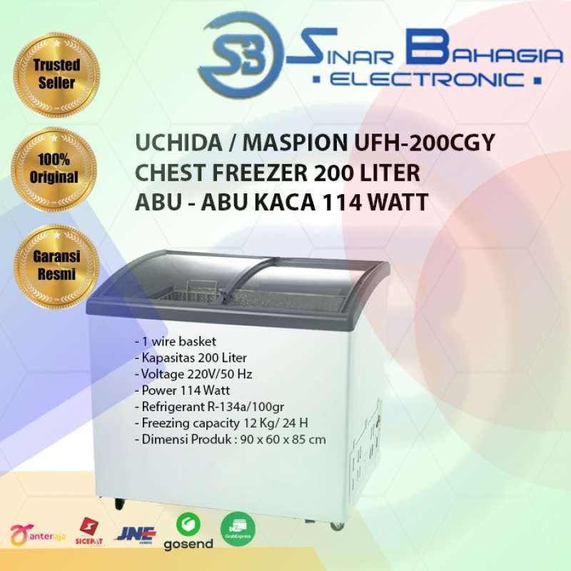 Freezer uchida shop 200 liter