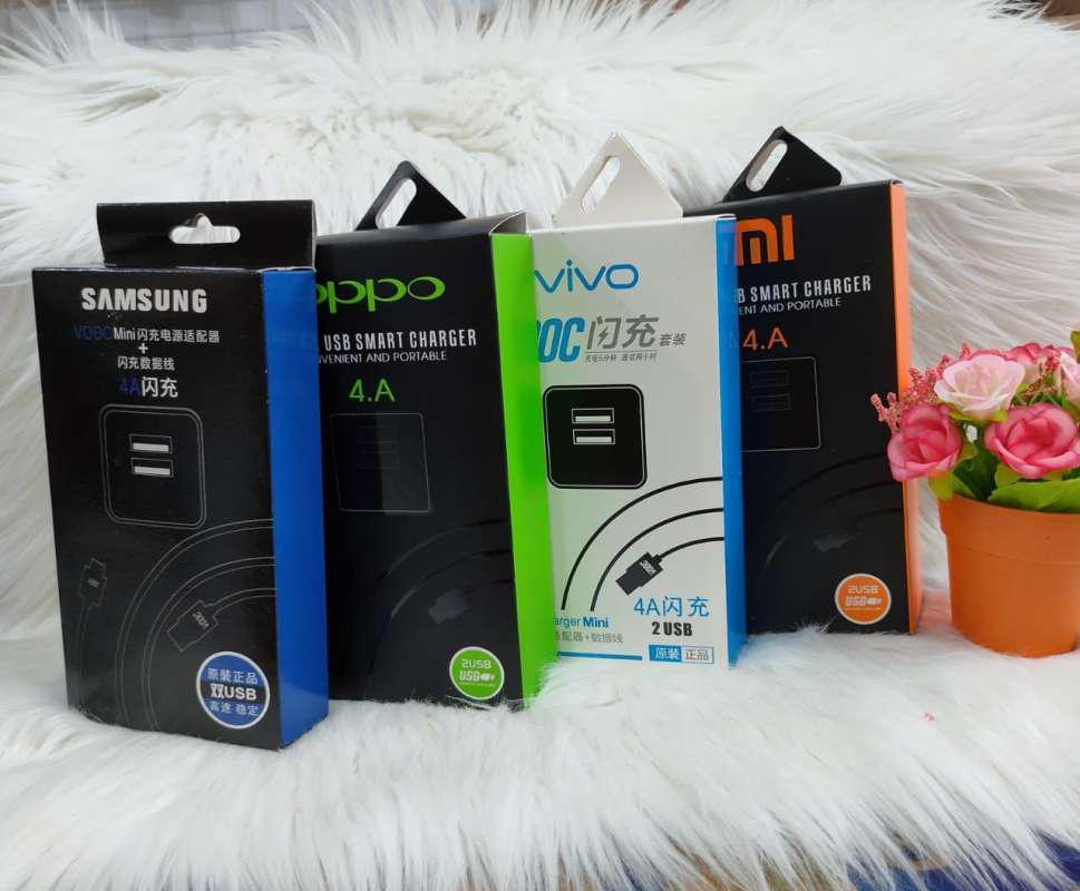 Jual Travel Charger Brand Samsung Oppo Vivo Xiaomi Micro 2in1 Usb 4a Original 99 Fast Charge Adaptor With Cable Data White All Android Charging Online November 2020 Blibli