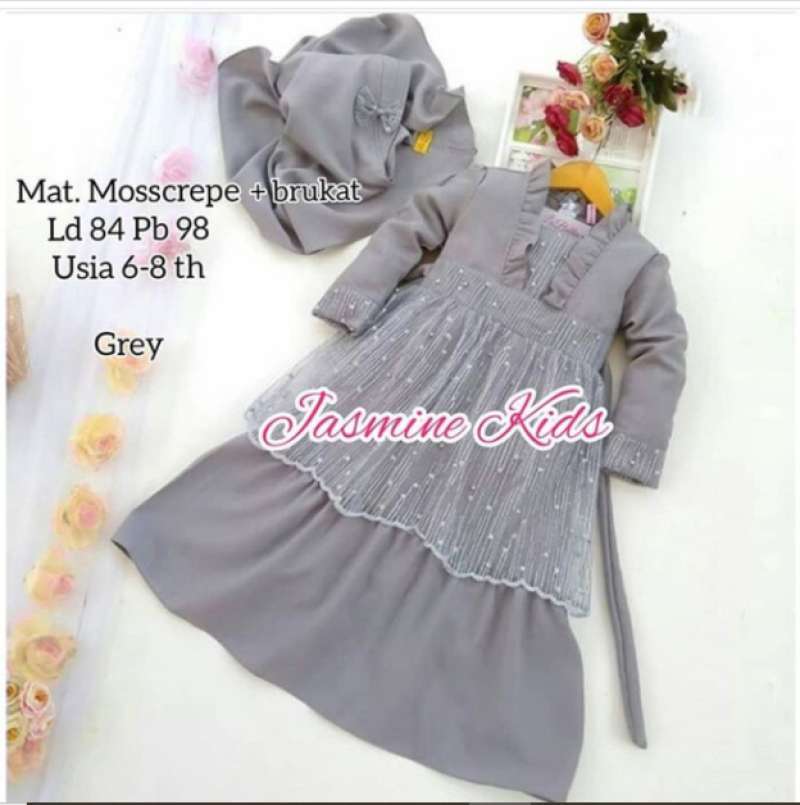 Jual Baju Muslim Gamis Anak Perempuan Syari Usia 6 8 Tahun Murah Mei 2021 Blibli