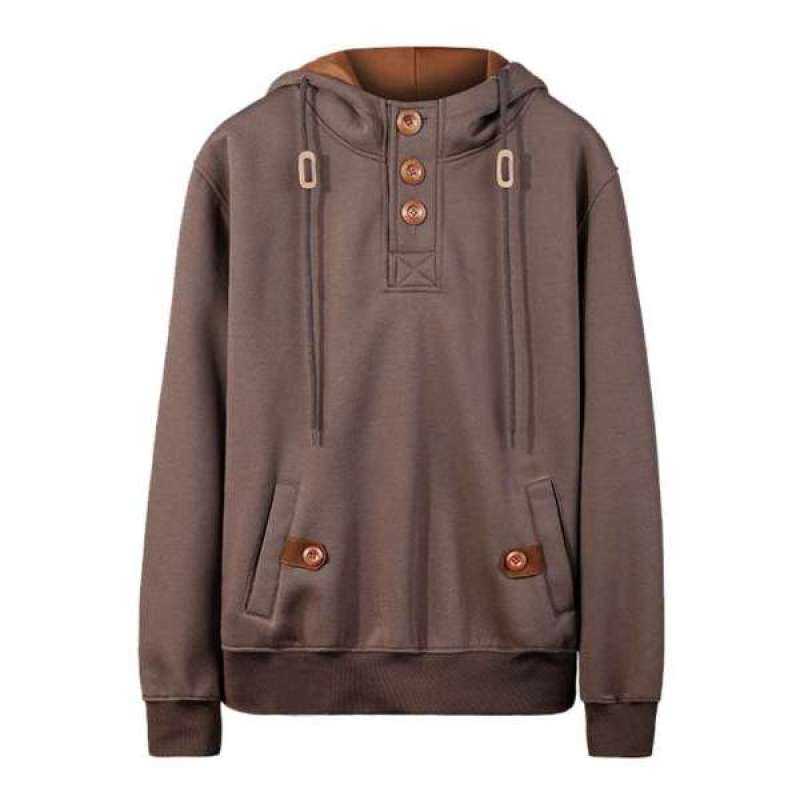 Jual Hoodie XXD Bahan Cotton Fleece Tersedia 3 Warna XXL Coklat