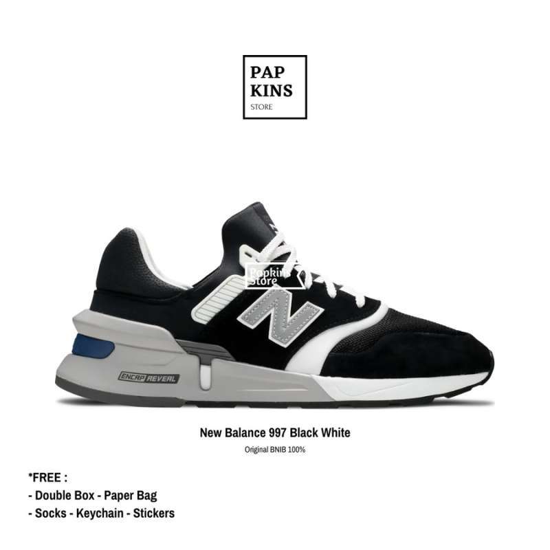 New balance 997 top black white