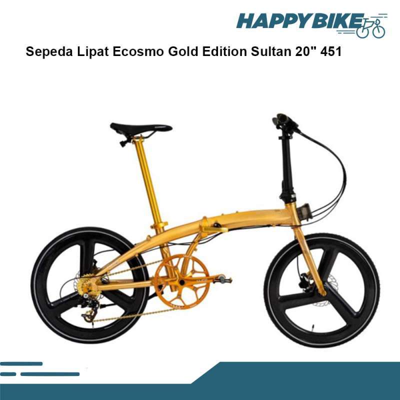 Promo ELEMENT Sepeda Lipat Ecosmo 11 Speed Gold Edition 20 Folding