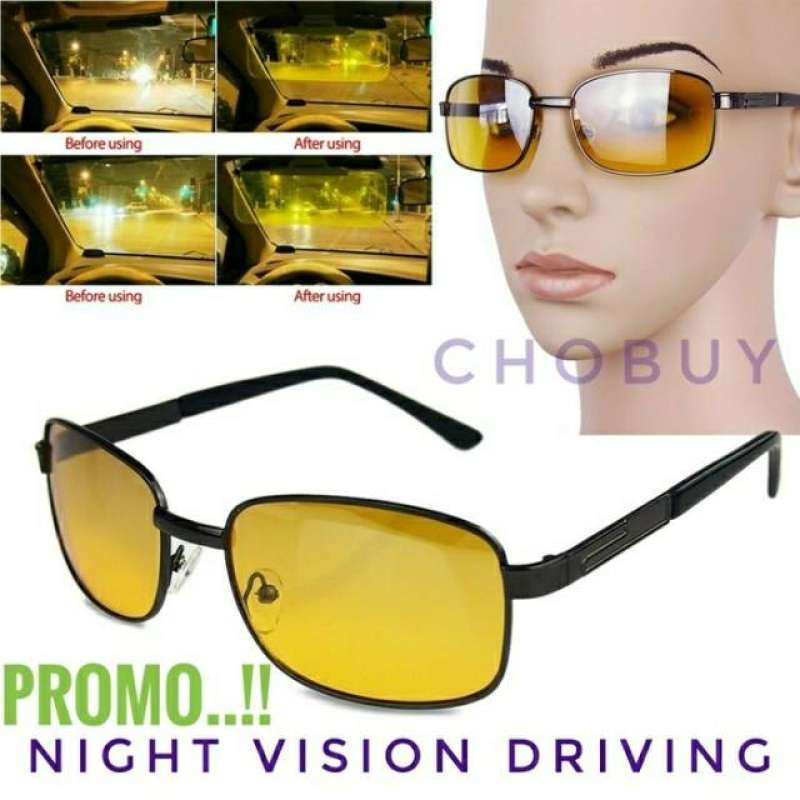 Jual Kaca Mata Malam Anti Silau Night View Vision Model Retro Aviator Online Mei 2021 Blibli