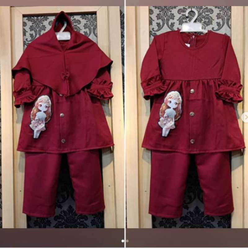 Jual Nanda Fashion Shop Gamis Anak Usia 2 3 Thn Baju Muslim Anak Perempuan Syari Zahra Set Murah Mei 2021 Blibli
