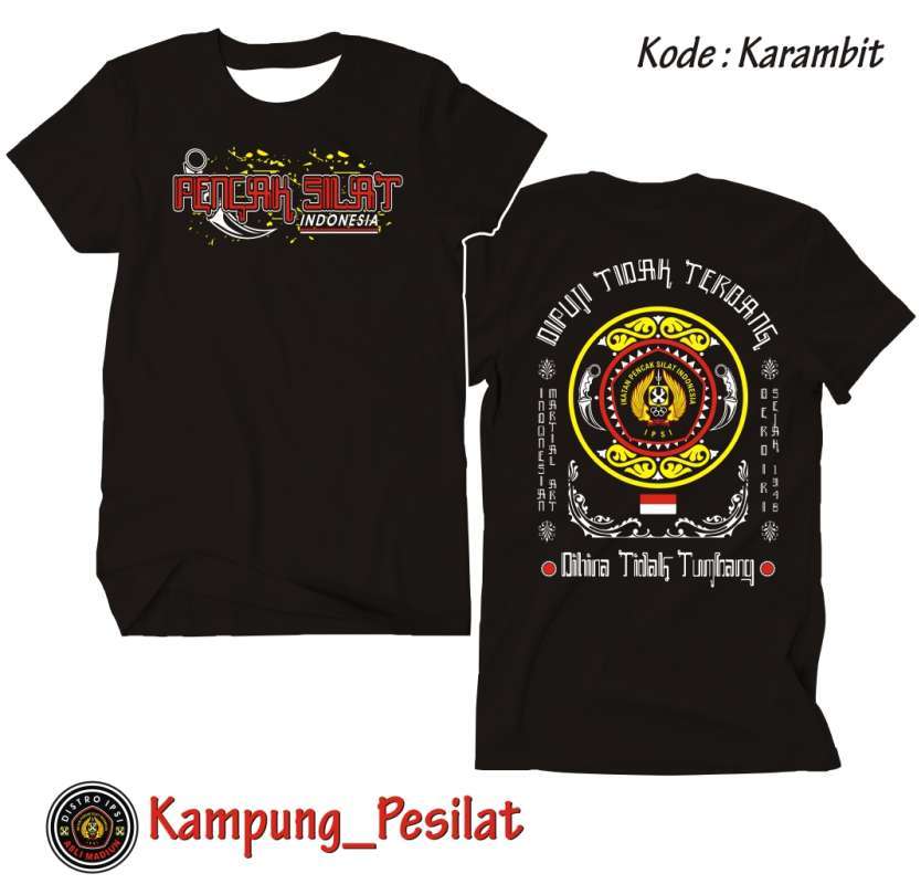 Jual Kaos Distro Ipsi Tshirt Pencak Silat Karambit Combed 30s With Plastisol Ink Terbaru Juni 2021 Blibli