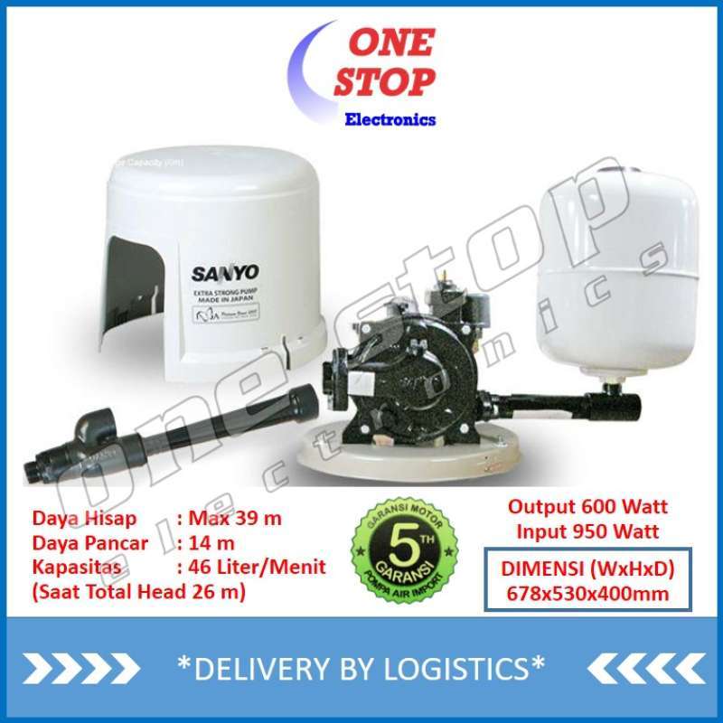 Garansi Resmi Sanyo Pdh 605jp Pompa Air Jet Pump Sumur Dalam Otomatis Pdh605jp Pd H605jp Terbaru Agustus 2021 Harga Murah Kualitas Terjamin Blibli