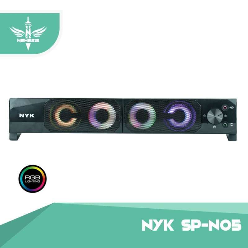 Jual Nyk Sp N05 Rgb Gaming Sound Bar With Double Sides Strong Bass Speaker Online Februari 2021 Blibli