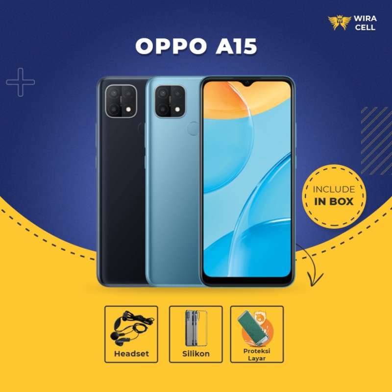 Oppo A15 3gb 32gb Smartphone Garansi Resmi Include Aksesoris Hp Terbaru Agustus 2021 Harga Murah Kualitas Terjamin Blibli