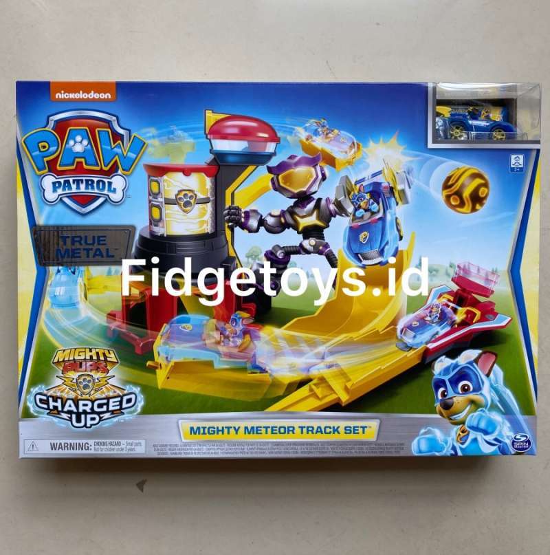paw patrol mighty meteor track set