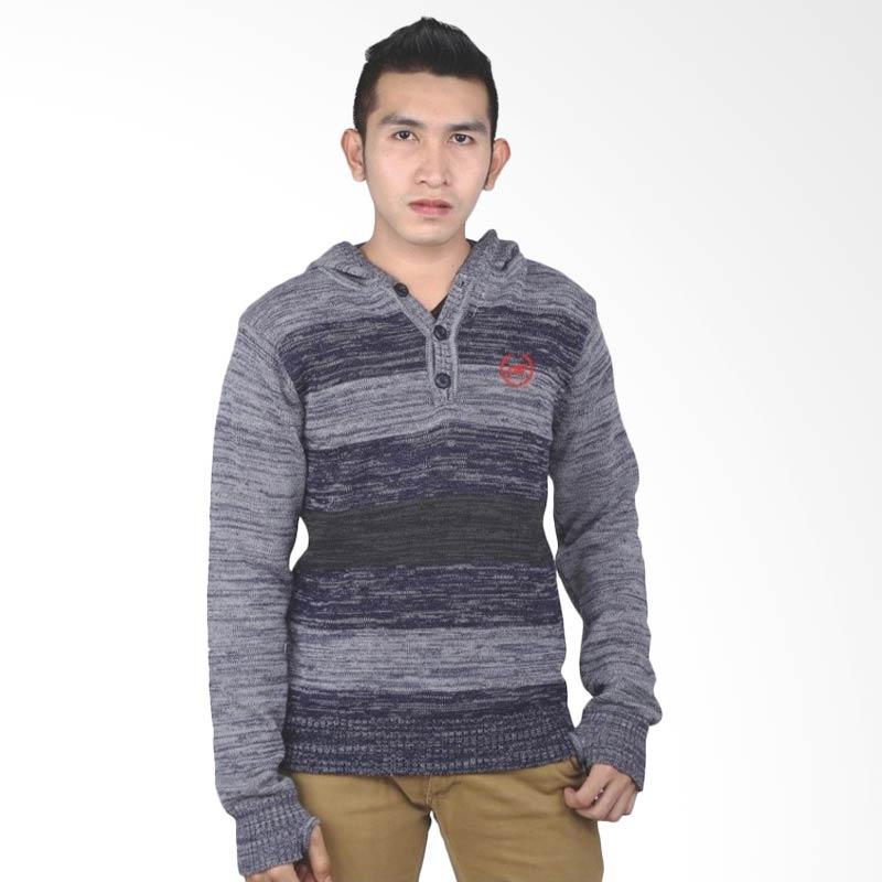 Catenzo WD 001 Markolf Sweater Rajut Pria - Grey