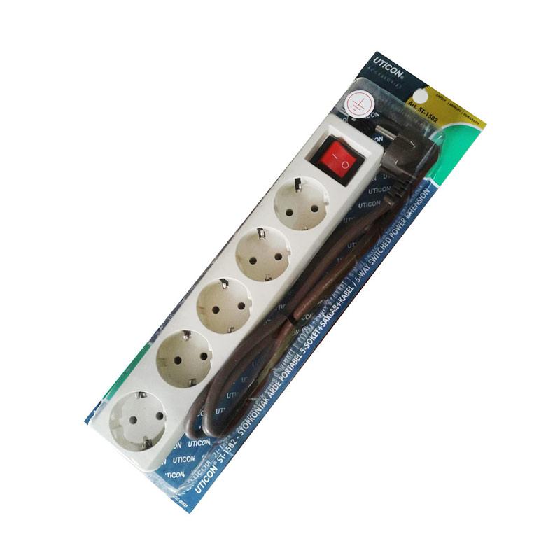 Jual Uticon ST 1582 Stop Kontak 5 Lubang Online - Harga & Kualitas Terjamin | Blibli
