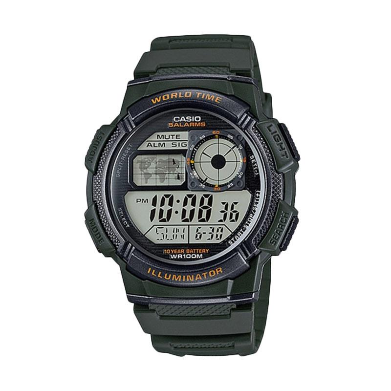 Casio AE-1000W-3AVDF Jam Tangan Pria - Hijau Dark