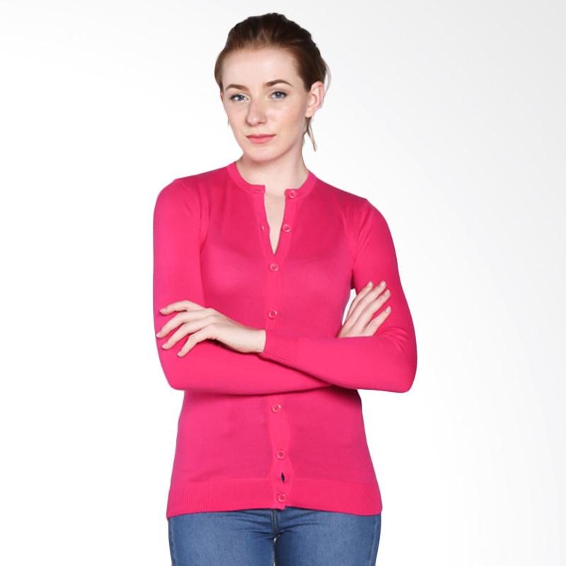 COLDWEAR 14770 Ladies Cotton Sweater - Bright Pink