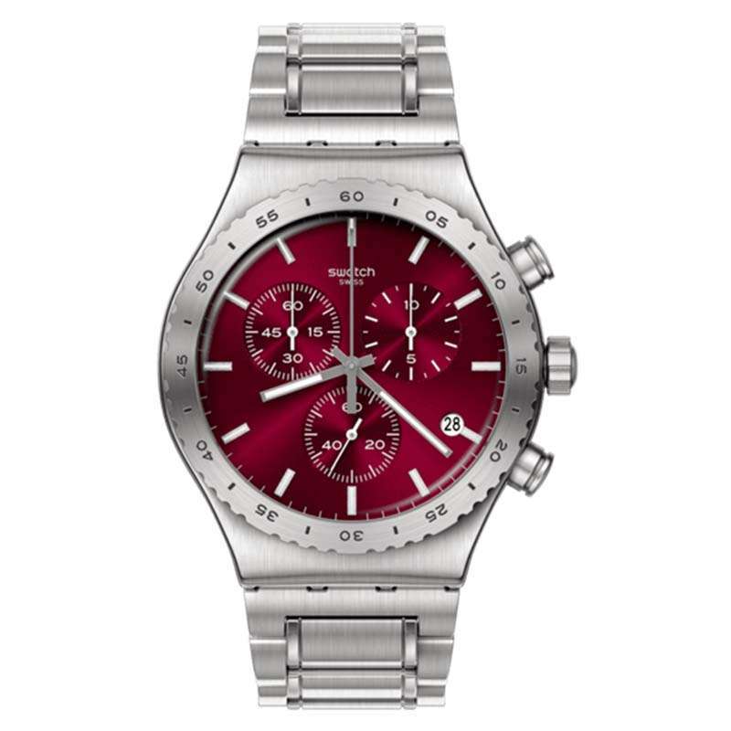 Jam tangan swatch irony stainless steel outlet