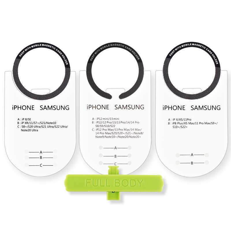 MagSafe HaloLock Ring Magnetic Universal For Case TPU PC Samsung iPhone  Wireless Charging Sticker Cincin Charger Handphone