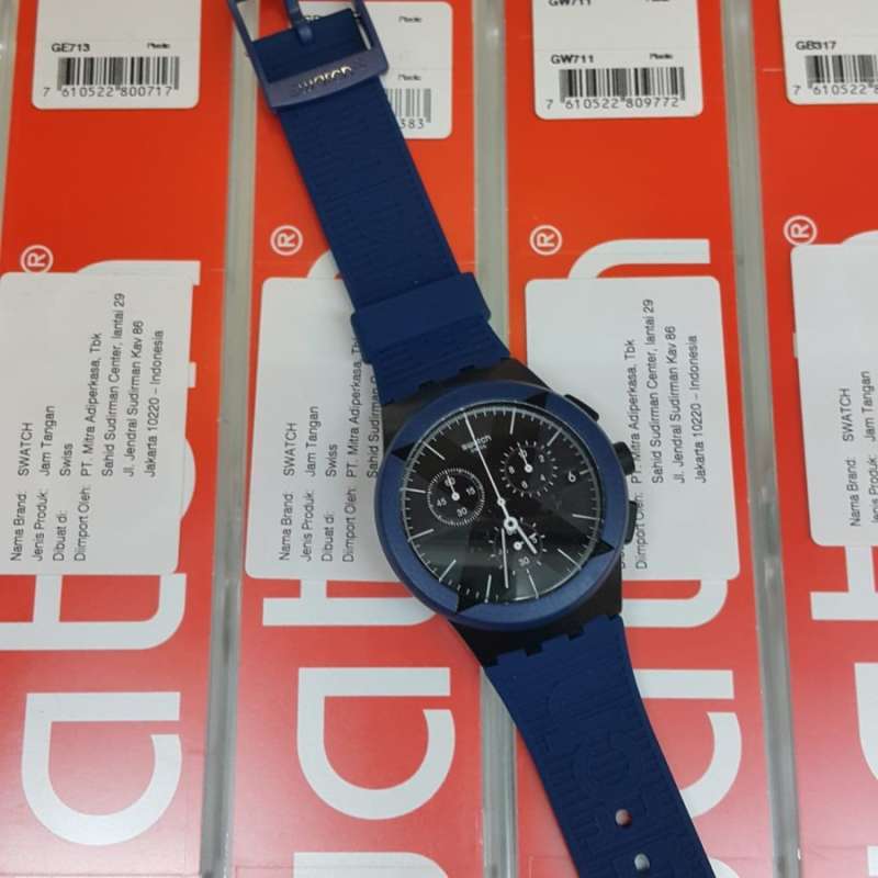 Jual SWATCH SUSB418 X DISTRICT BLUE JAM TANGAN PRIA di Seller Liga