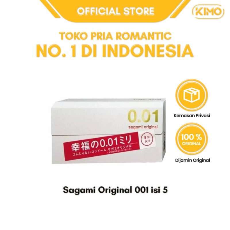 Kondom Sagami Original 0.01 Isi 5 Pcs