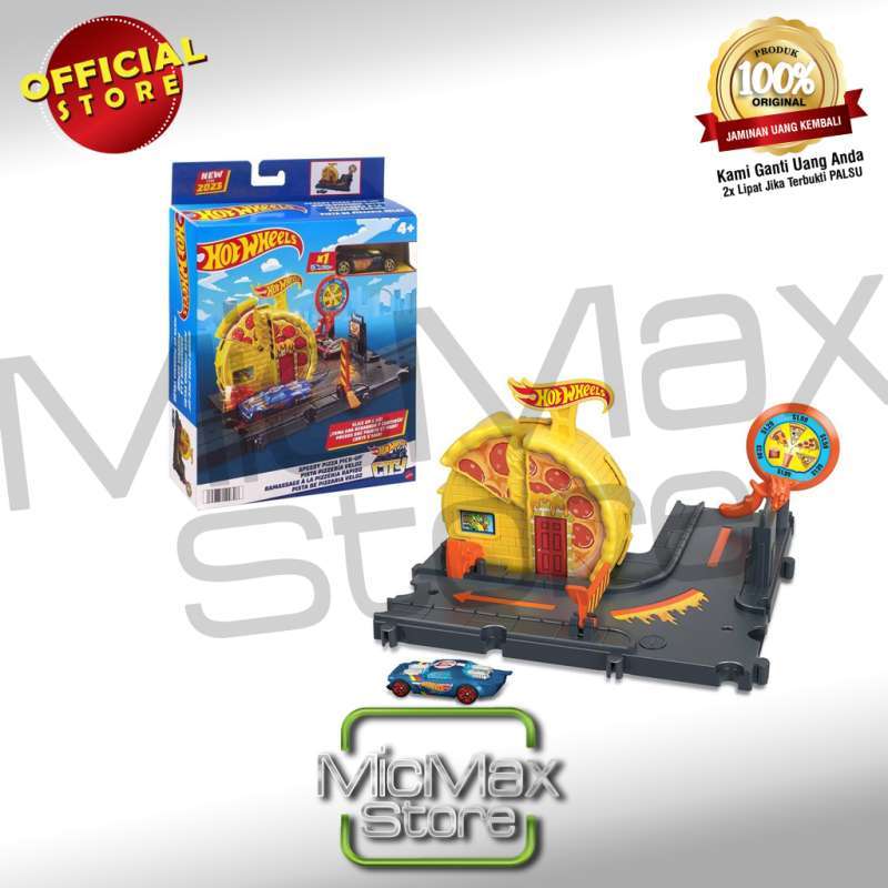 Promo Hot Wheels Hotwheels City Speedy Pizza Pick-up Track Set - Main Image