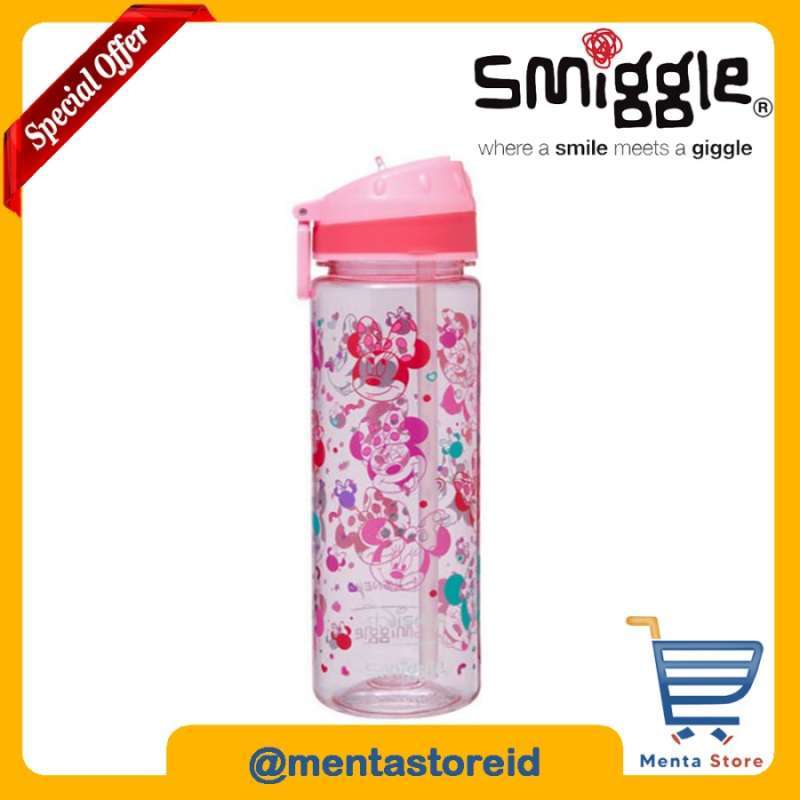 Jual Smiggle Minnie Drink Up Plastic Bottle Original Botol