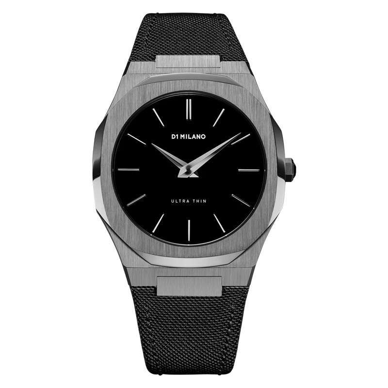 Jual Jam Tangan Pria D1 Milano Ultra Thin D1 UTNJ02 Black Dial