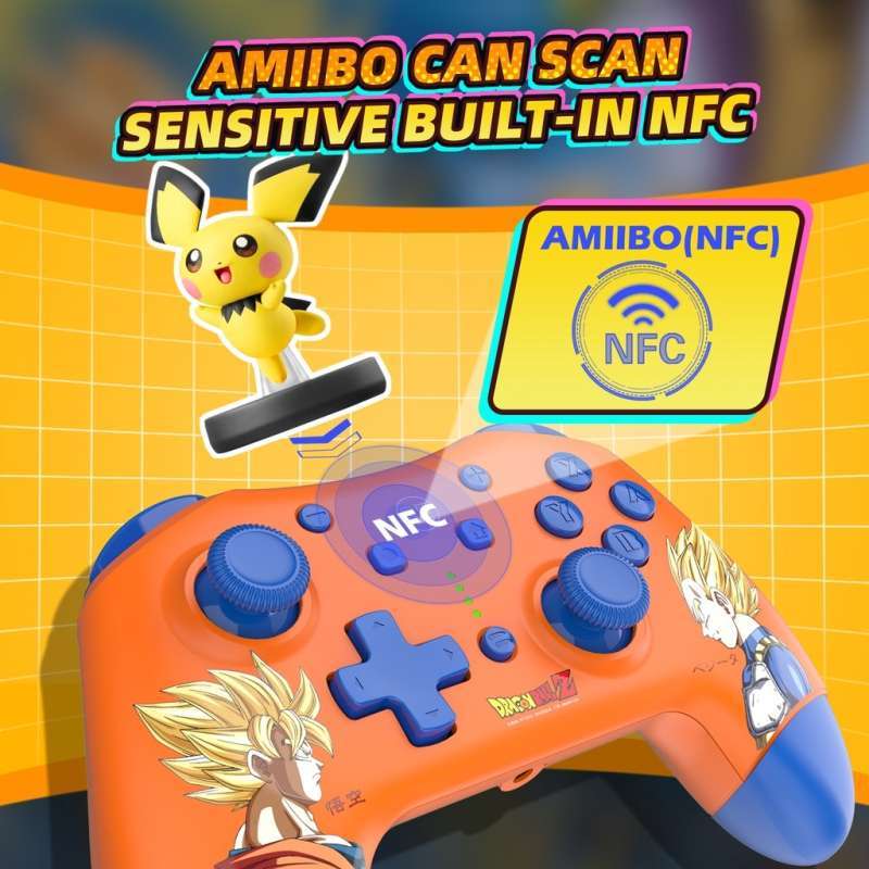 Promo Iine Amiibo Pro Controller Dragonball Bluetooth Wireles