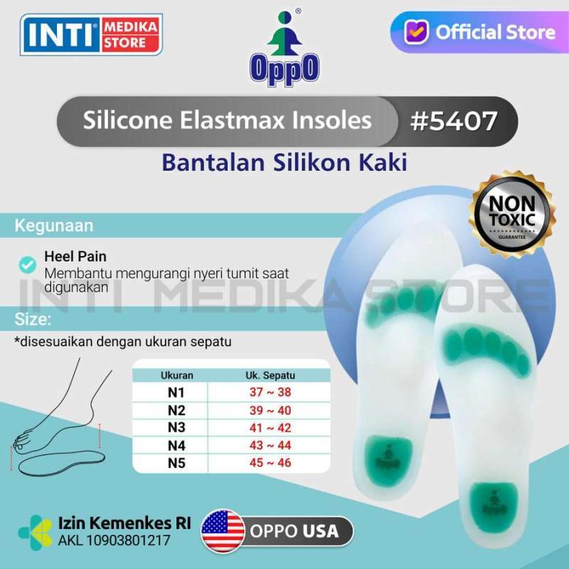 Jual Oppo Silicone Elastmax Insoles 5407 Bantal Silikon Elastis Kaki Di Seller Inti Medika Store Official Store Cibuntu Kota Bandung Blibli